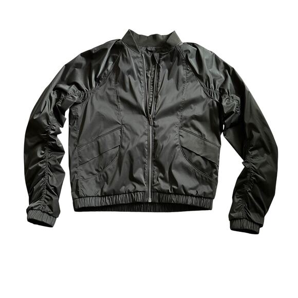 Lululemon EUC Above the Clouds Full Zip Stretch Glyde Bomber Evergreen Jacket 6 - Picture 1 of 10